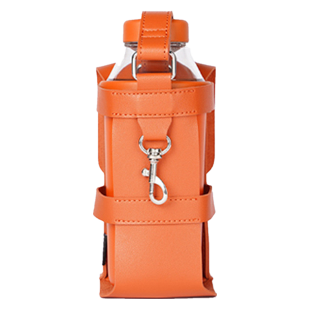 Leather Belt Water Bottle Holder With Shoulder Strap 4