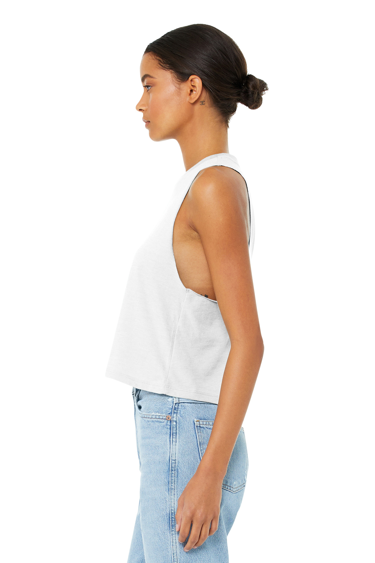 BELLA+CANVAS Women's Racerback Cropped Tank. BC6682 38