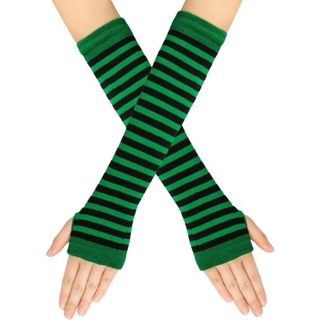 Knit Arm Warmer Gloves 9
