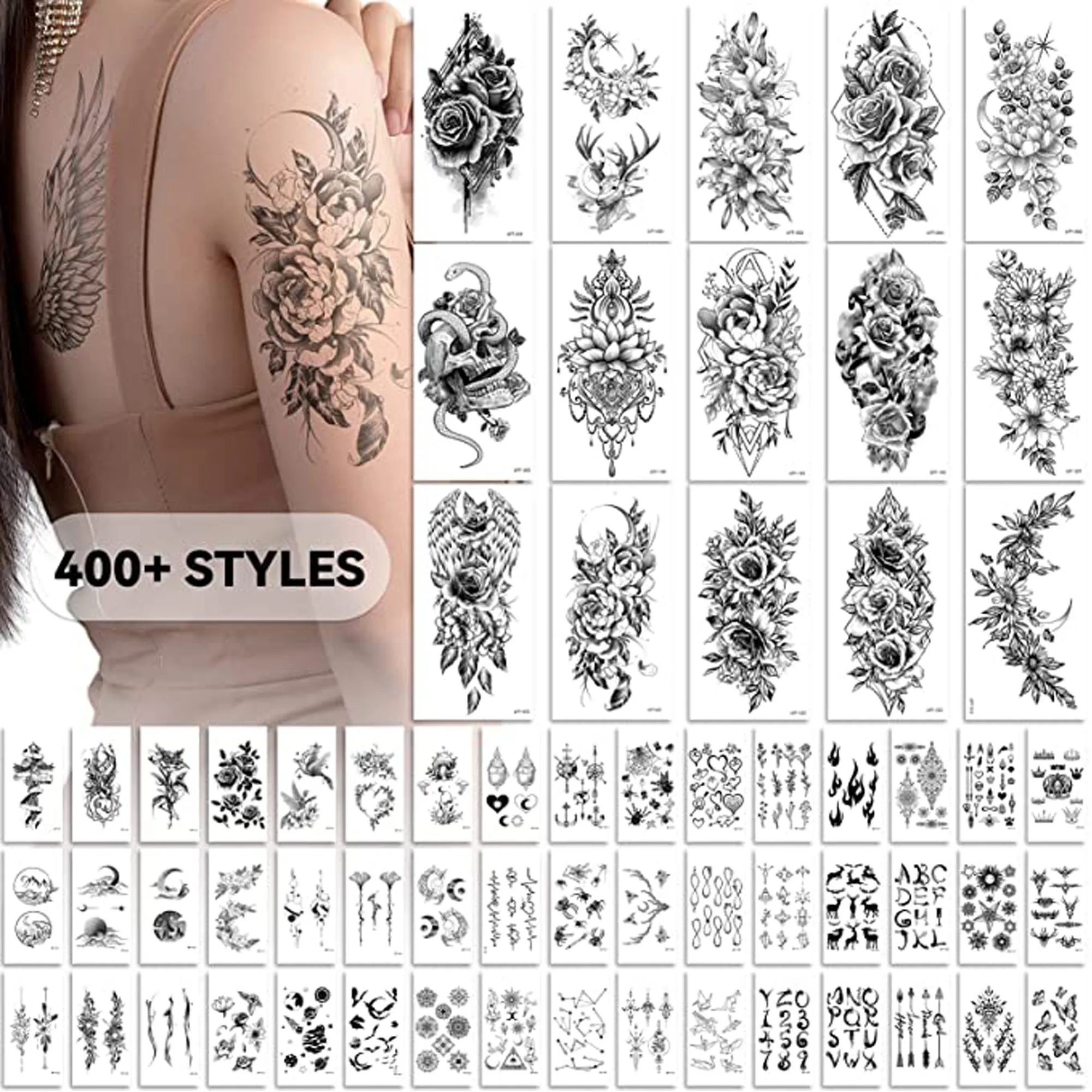 4" x 2" Custom Temporary Tattoos Sticker 3