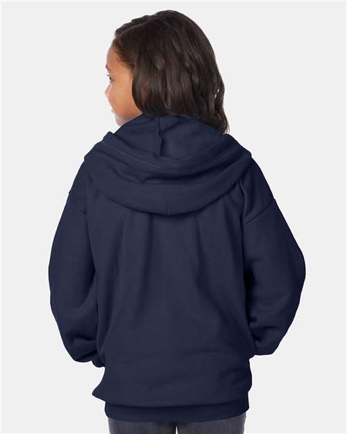 Youth EcoSmart® Full-Zip Hooded Sweatshirt - P480 18