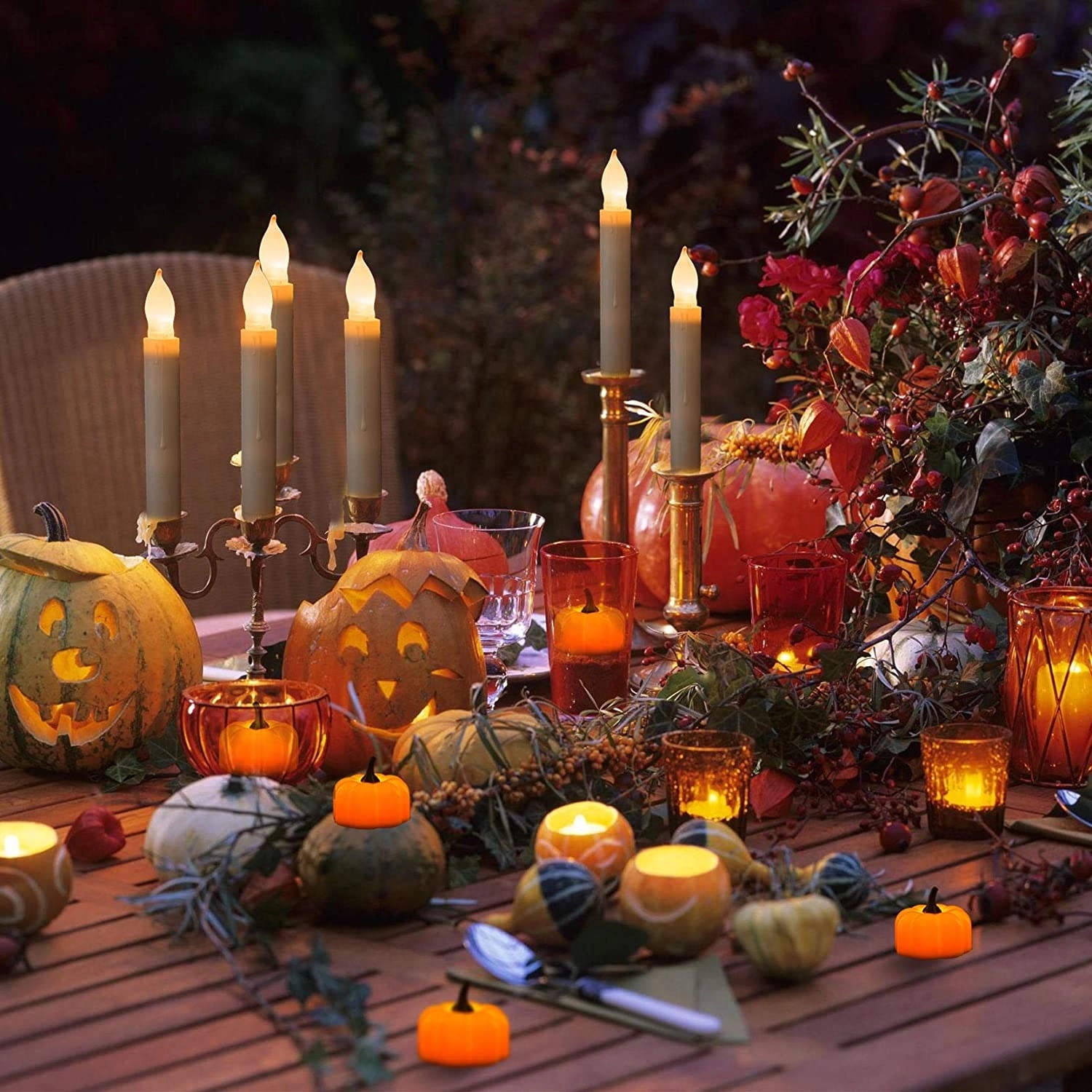 Halloween 12 Pack Led Pumpkin Light 5