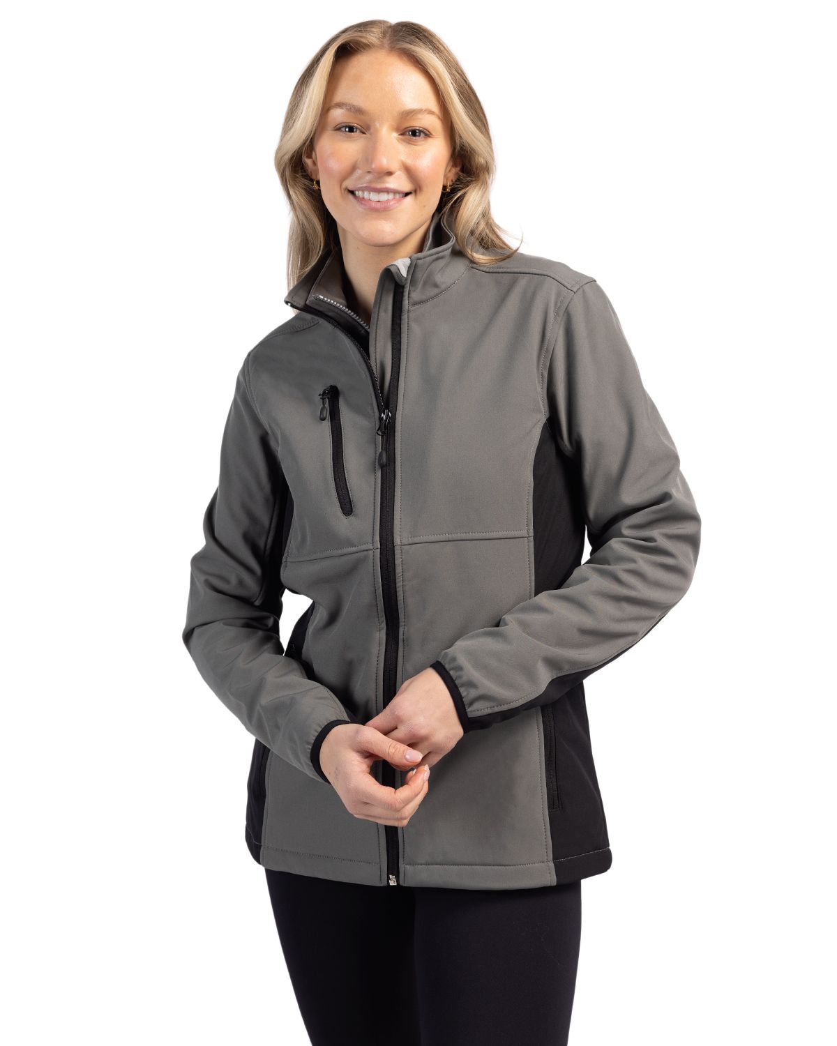 Clique Narvik Recycled Colorblock Stretch Softshell Womens Full Zip Jacket 4