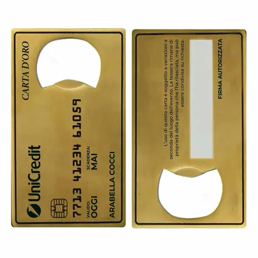 Gold Card Shaped Bottle Opener 5