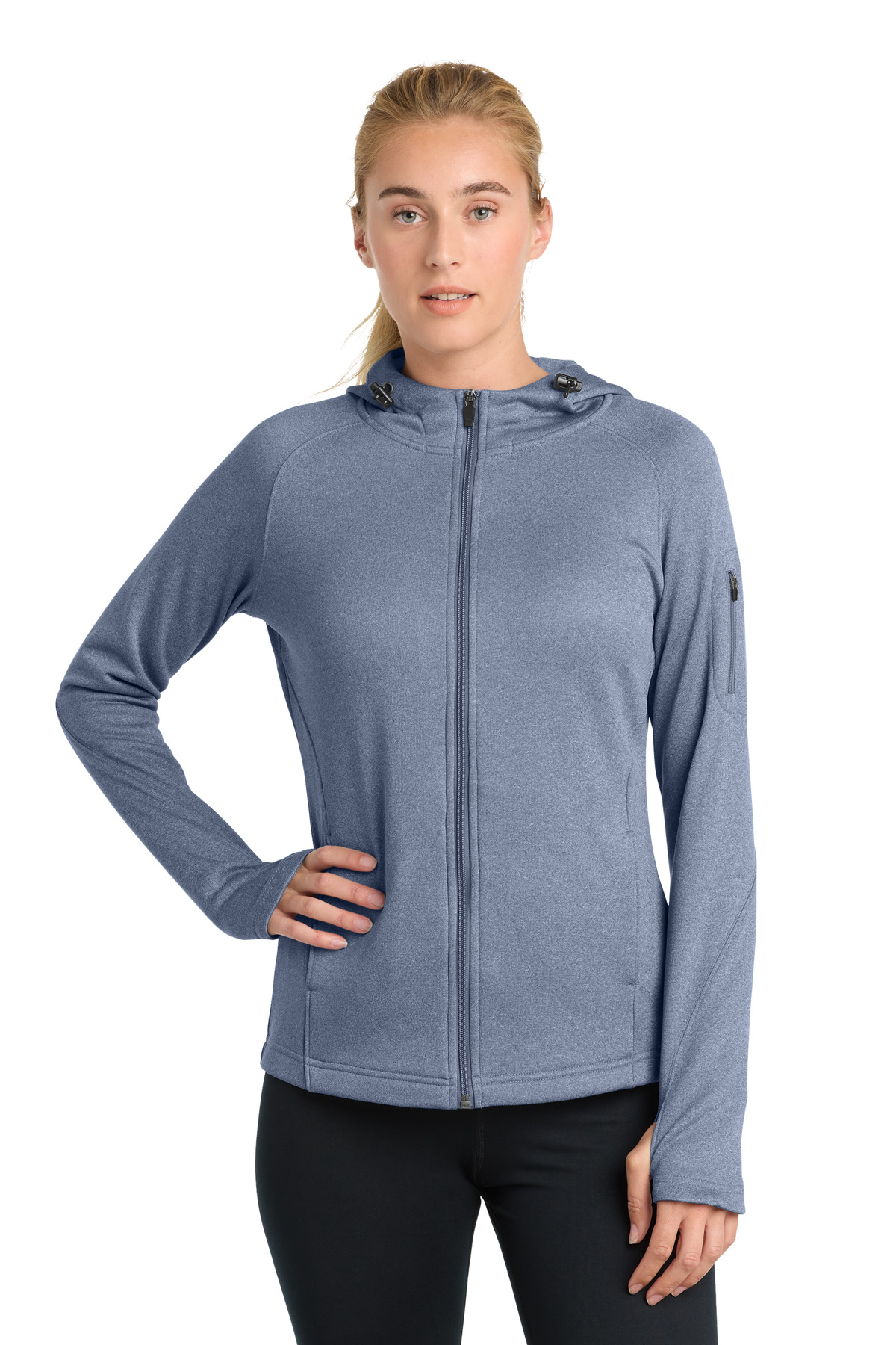 Sport-Tek Women's Tech Fleece Full-Zip Hooded Jacket. L248 36