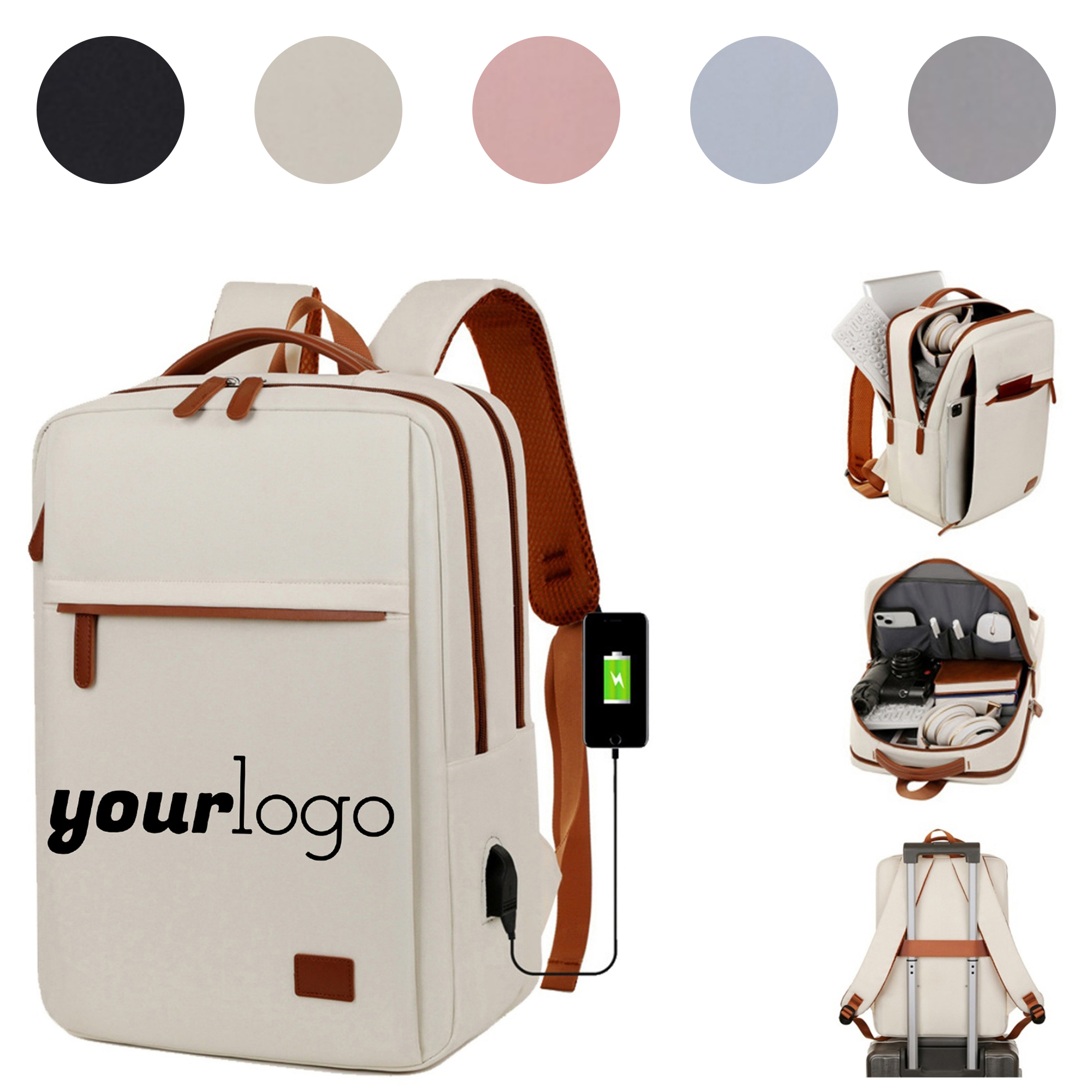 Lightweight and Durable Laptop Backpack with USB Charging 3