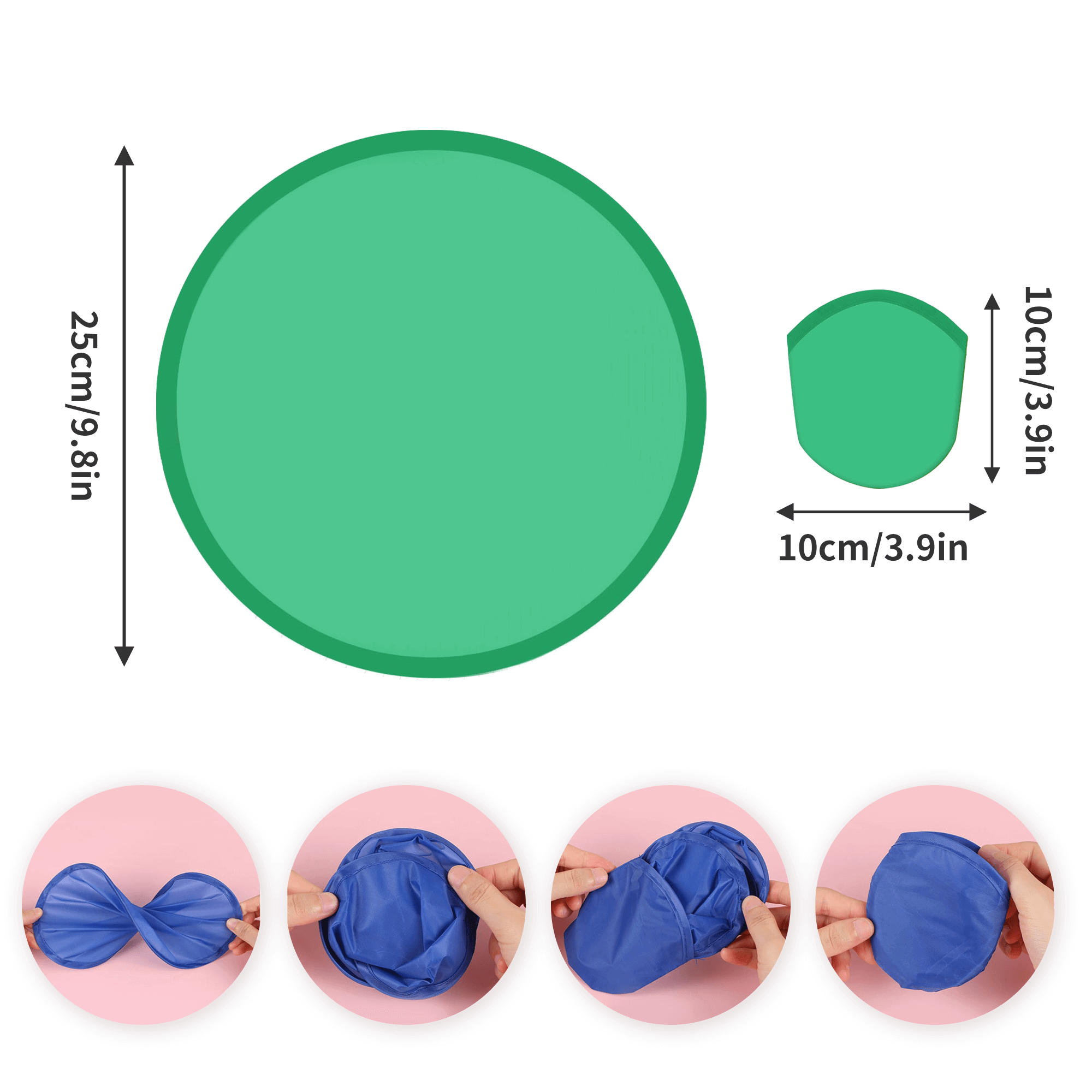Portable Foldable Disc Pouch Fan 6