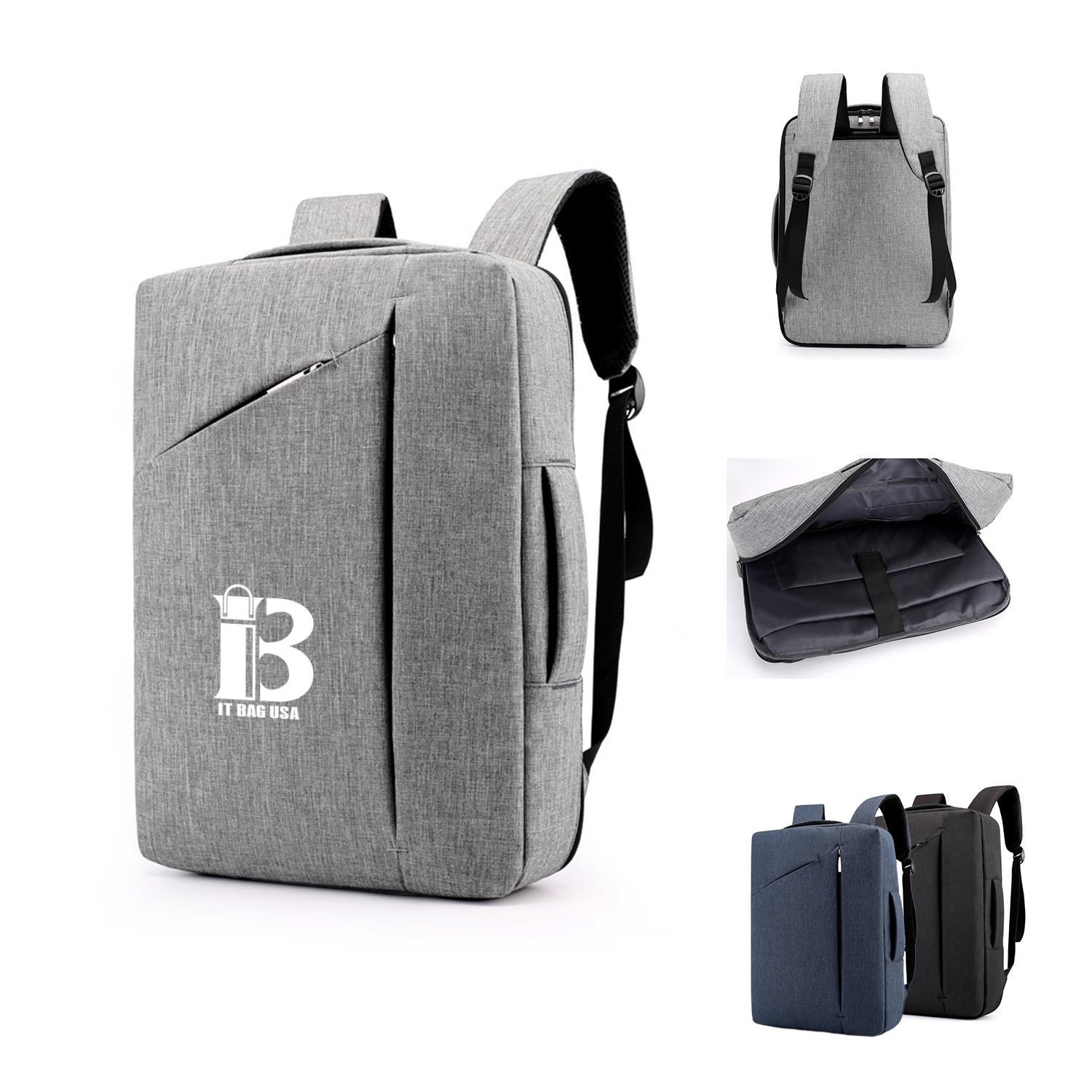 15.6-Inch Convertible Multi-Functional Laptop Backpack 1
