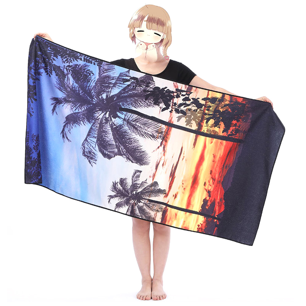 Full color print 59'' x 29'' 260g beach towel 9