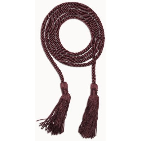 Maroon 68" Graduation Honor Cord 2
