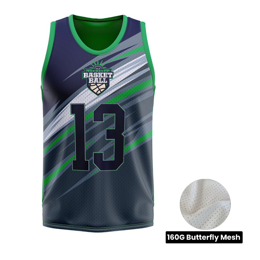 Unisex and Kids' Sublimation Basketball Jersey - Butterfly