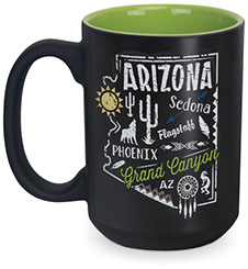 15 Oz. Mighty Matte Black Mug 9