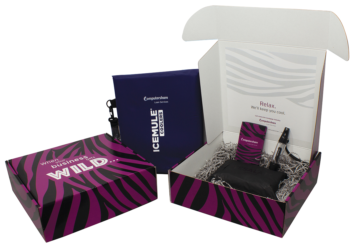 14" X 14" X 4" - E-Flute Outside Tuck Box 1