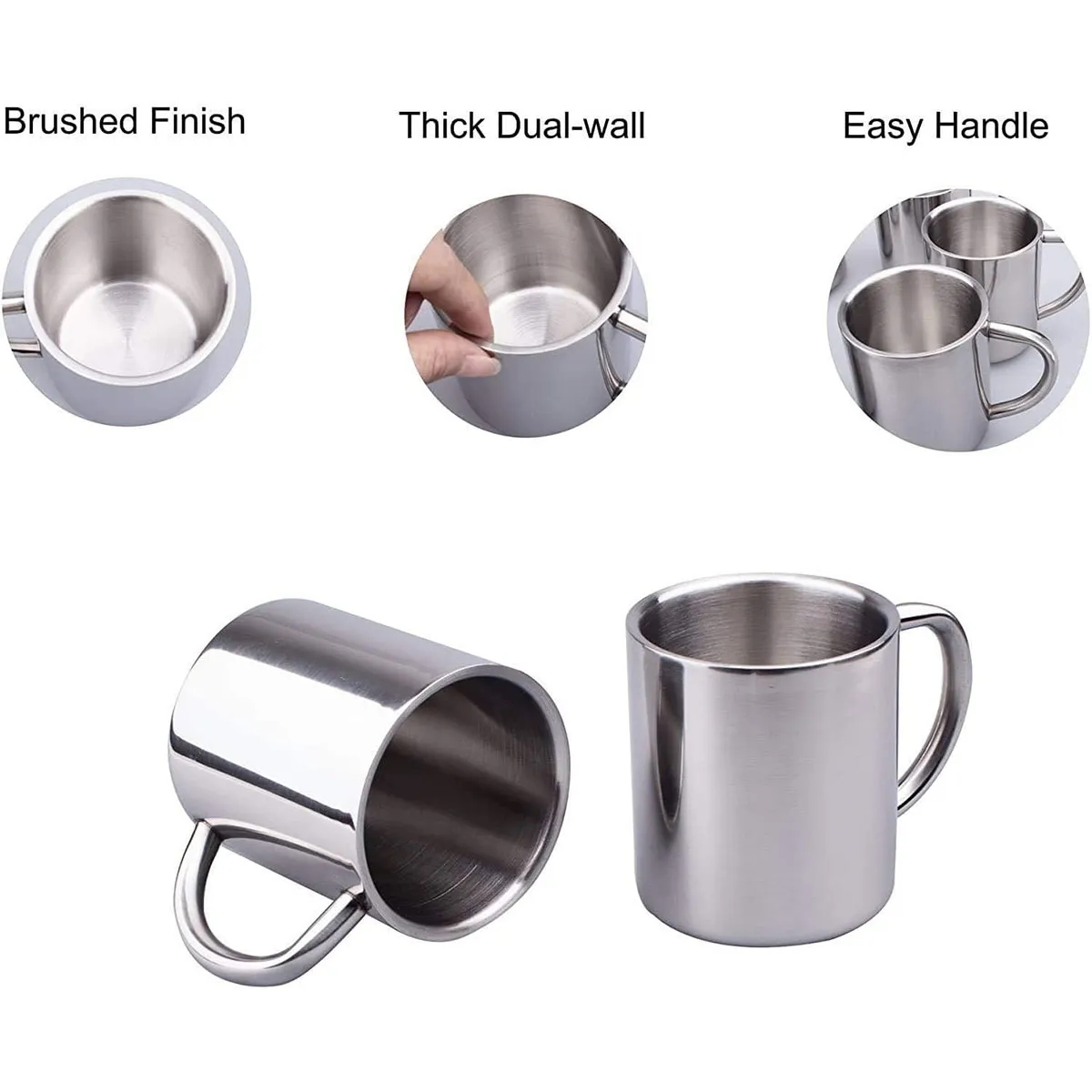 10 OZ Stainless Steel Double Walled Mugs 3
