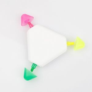 Three Color Triangular Highlighter 8