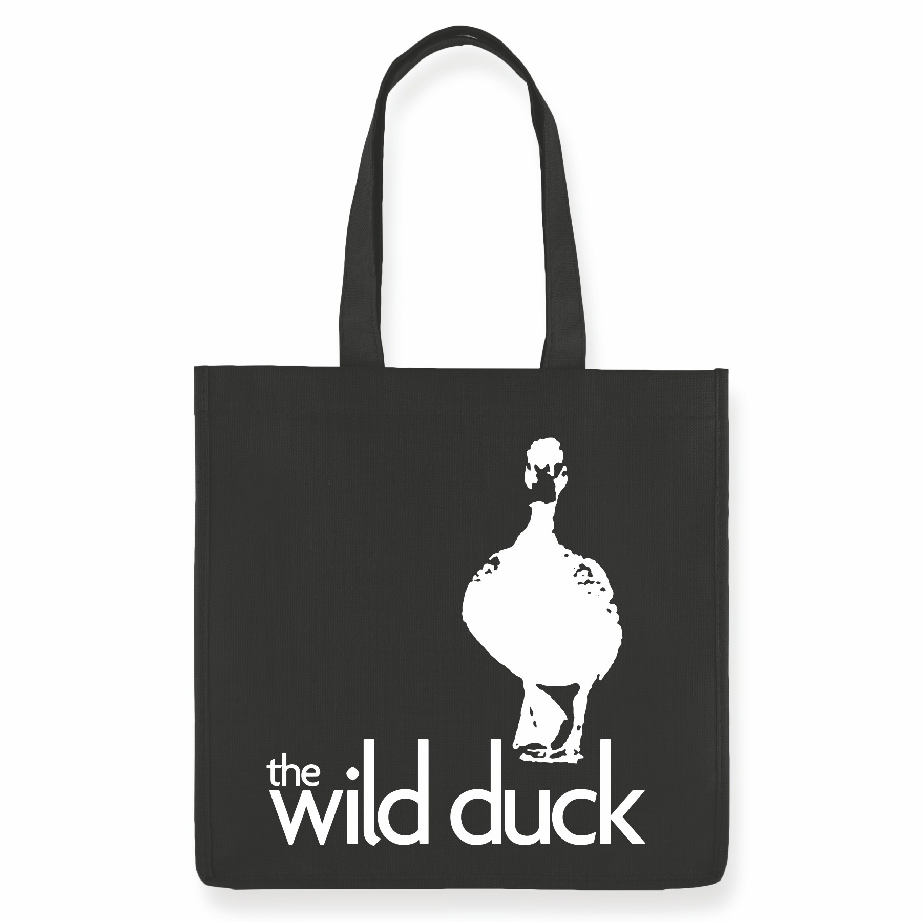 True® Non-Woven Grocery Tote - Black 6