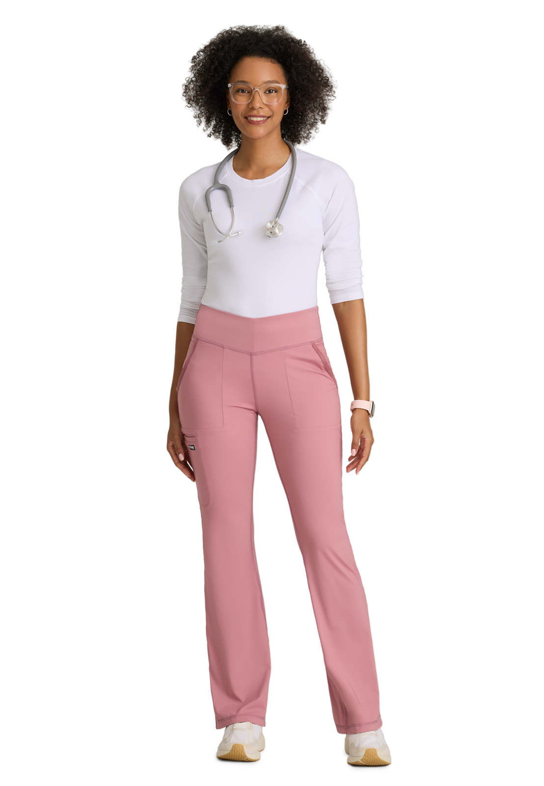 Grey's Anatomy Knit Stretch - Women's Five-Pocket V-Front Swift Scrub Pant 8