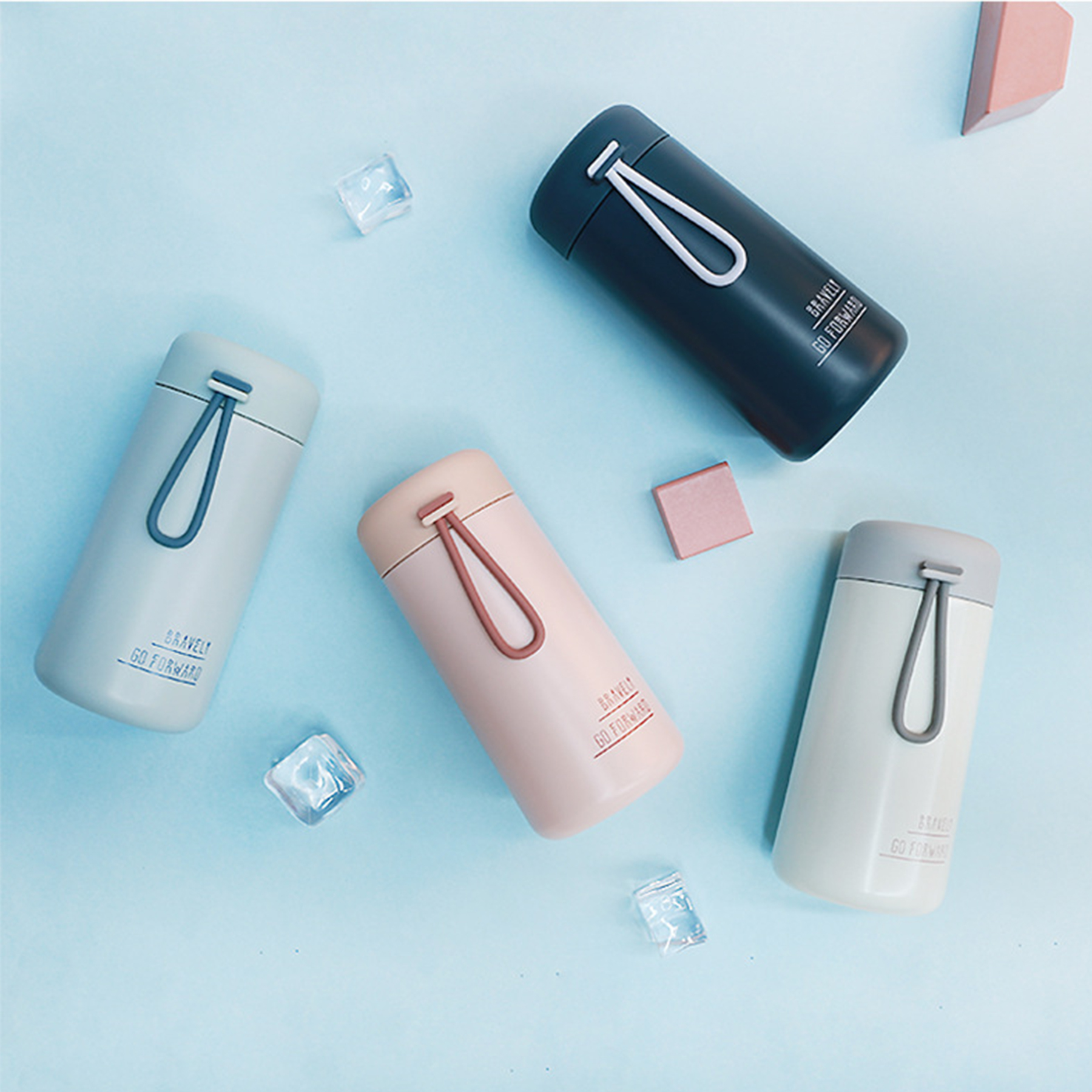 9oz 304 stainless steel cute portable Bottles-Insulated, custom water bottle with logo imprint 6