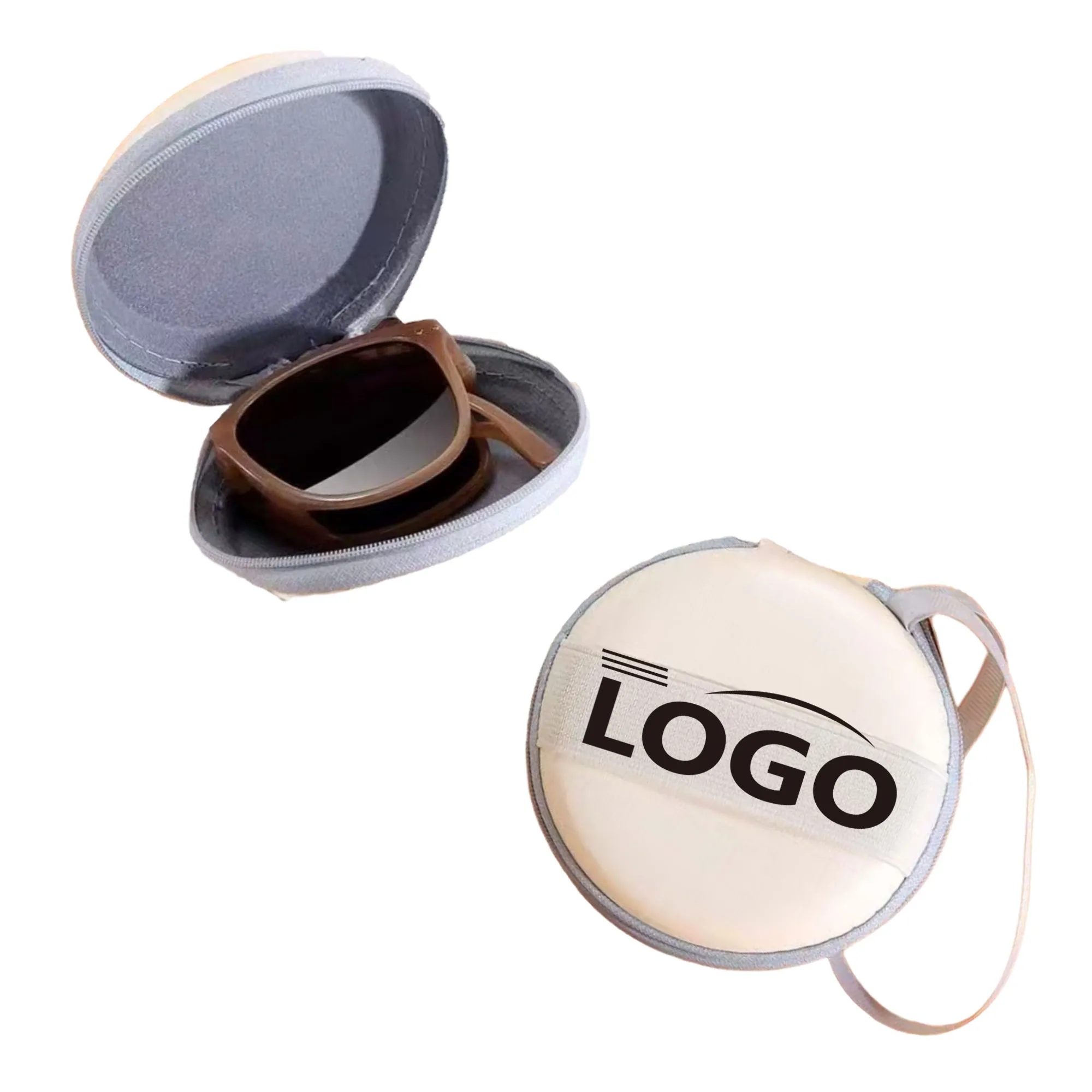Durable EVA Foldable Circle Sunglasses Case