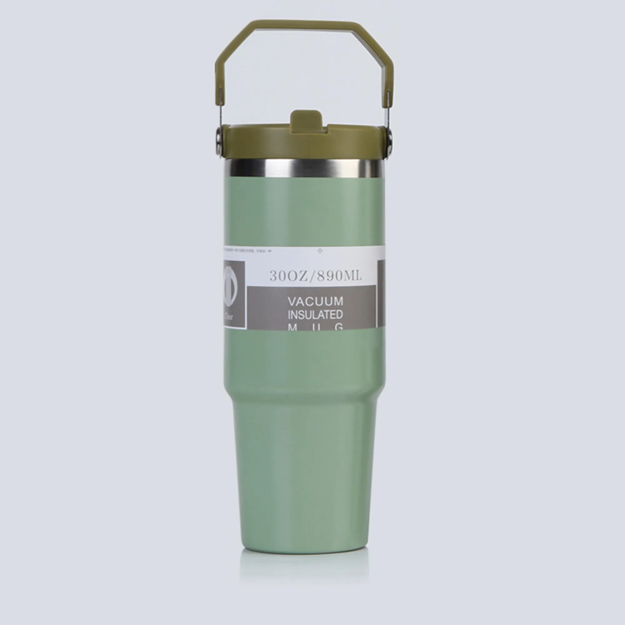 Stainless Steel Car Cup Ice Vacuum Coffee with Straw 17