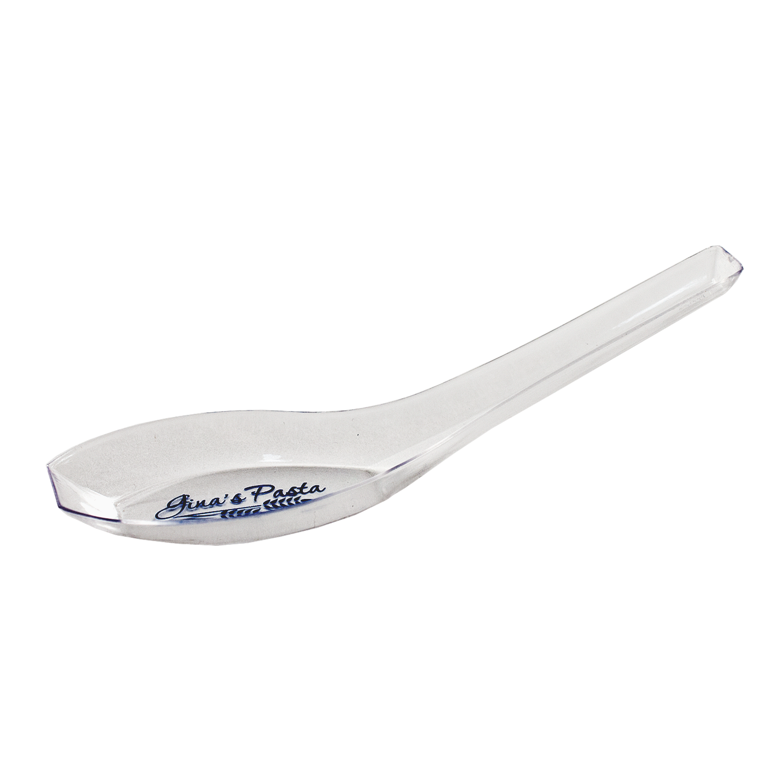 5" Clear Plastic Asian Style Sampling Spoon