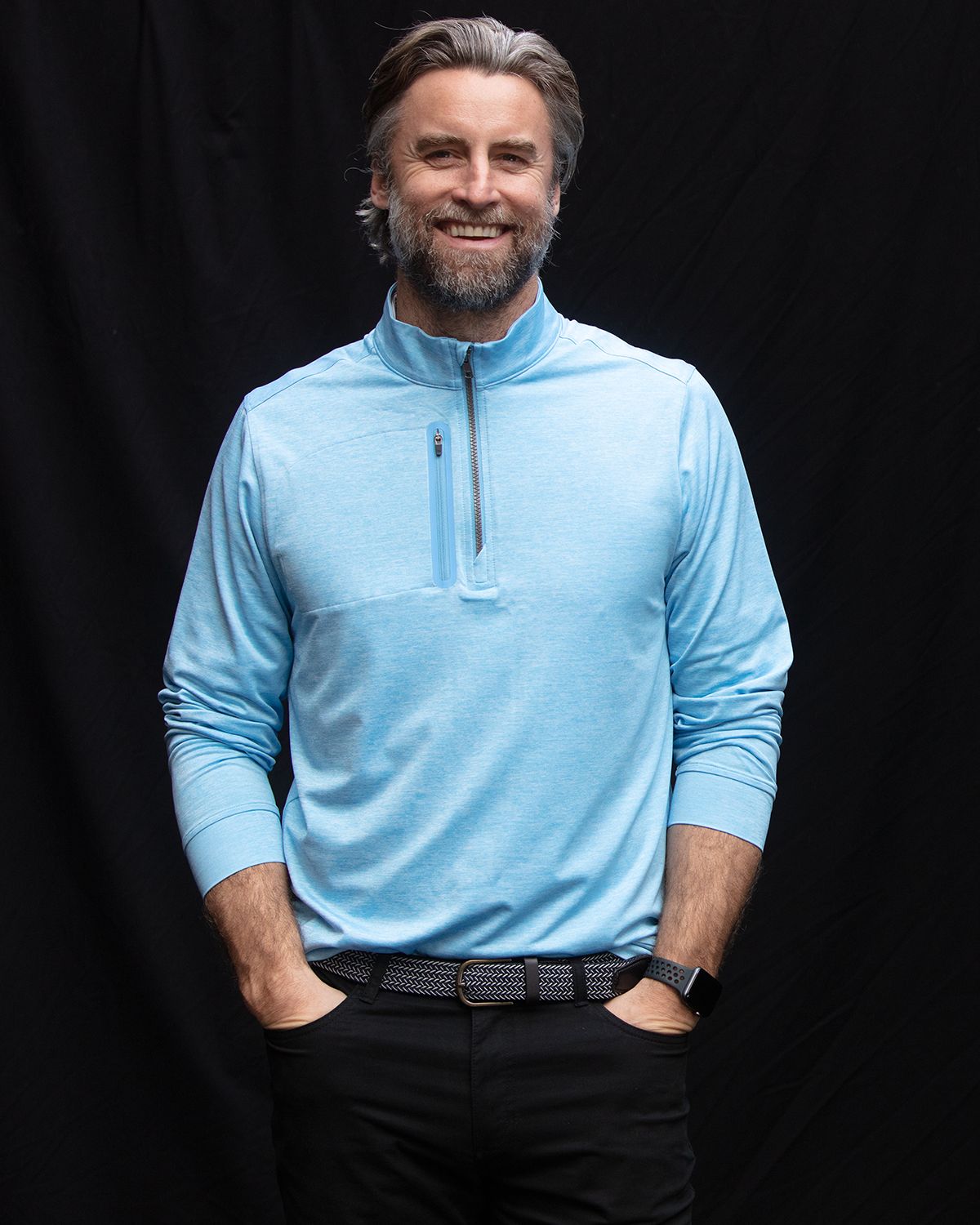 Cutter & Buck Stealth Heathered Mens Quarter Zip 37