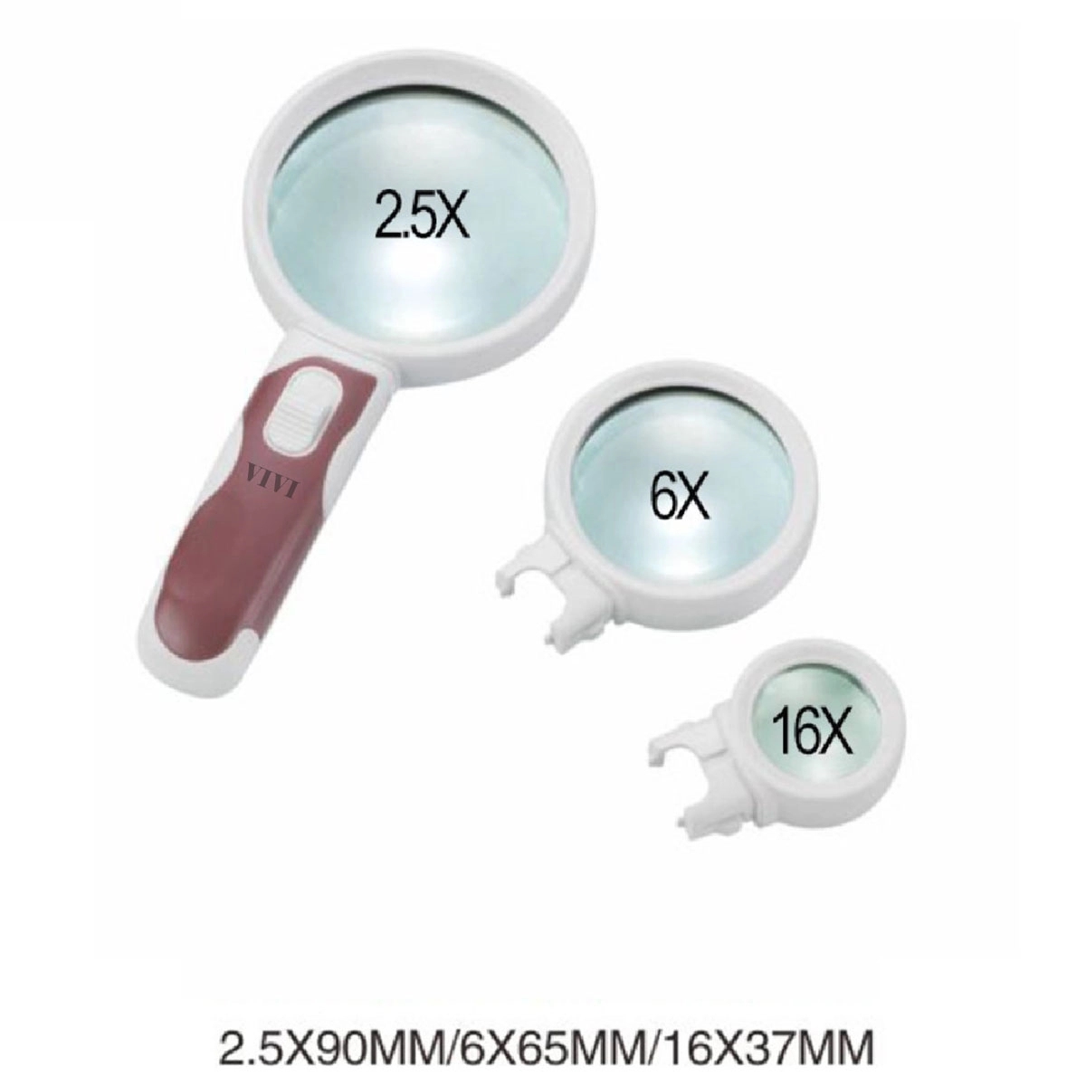 Handheld Magnifying Glass With Light Detachable 2