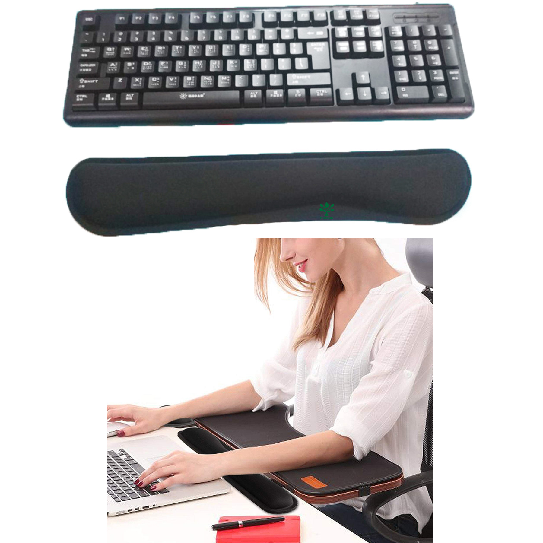 Memory Foam Set Keyboard Wrist Rest Pad