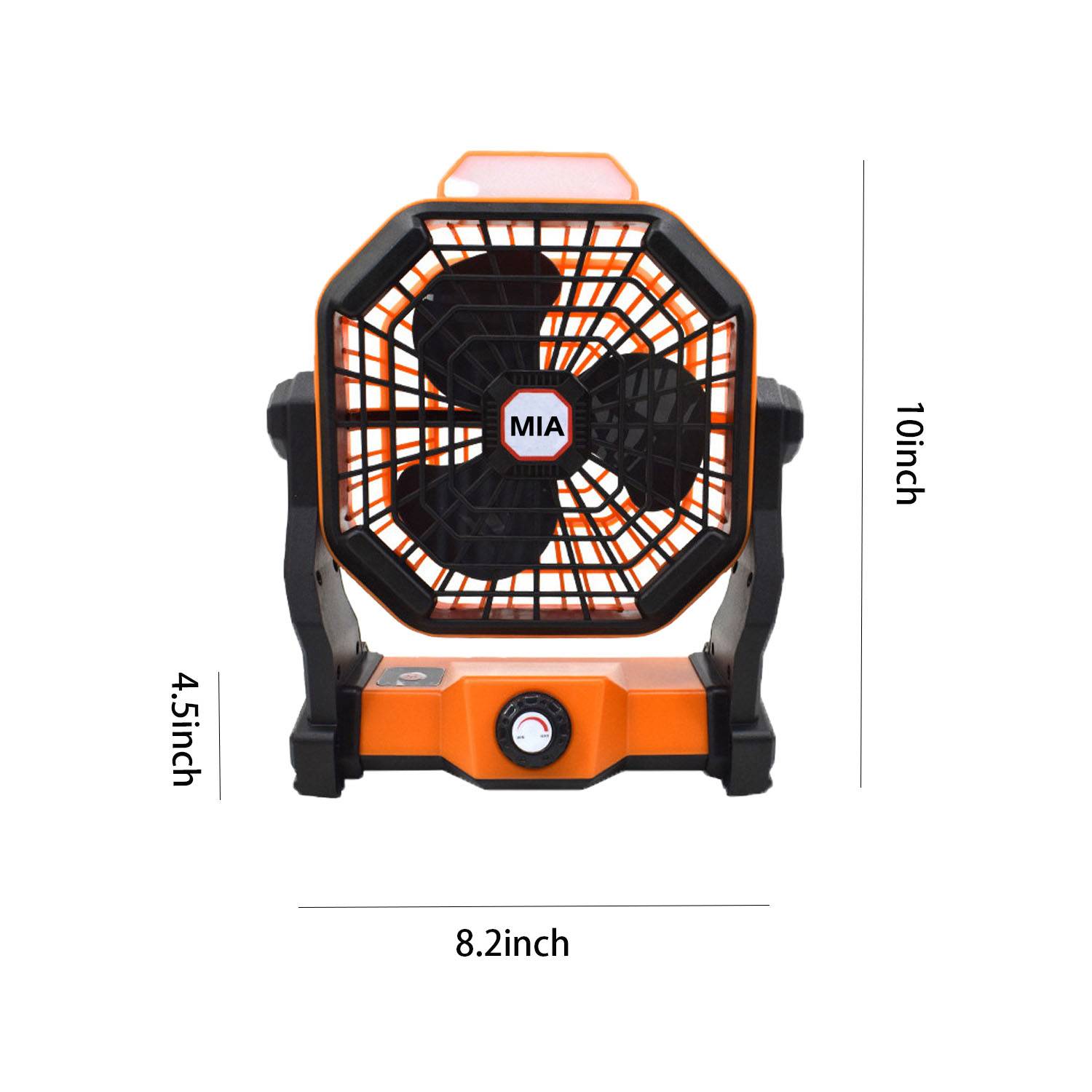 Portable Camping Fan with LED Light 3