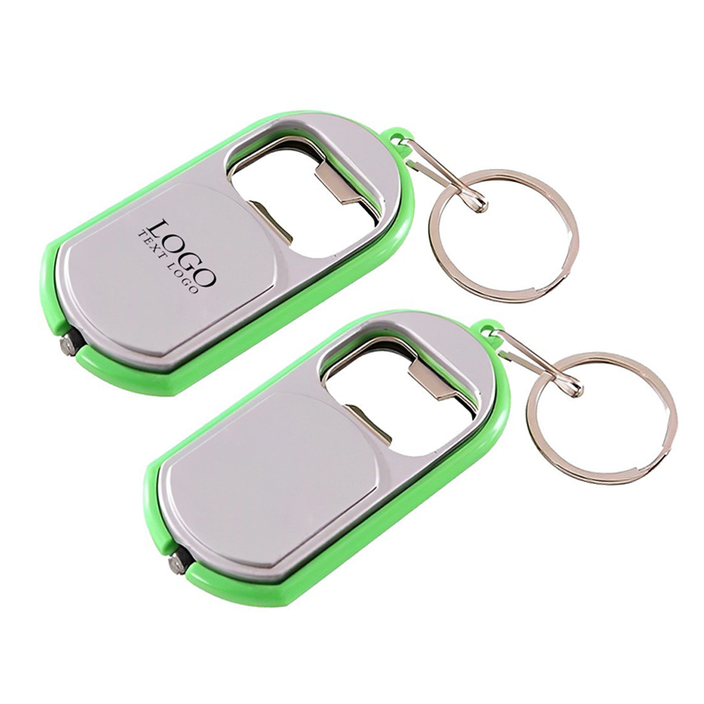3-in-1 Custom LED Bottle Opener Keychain