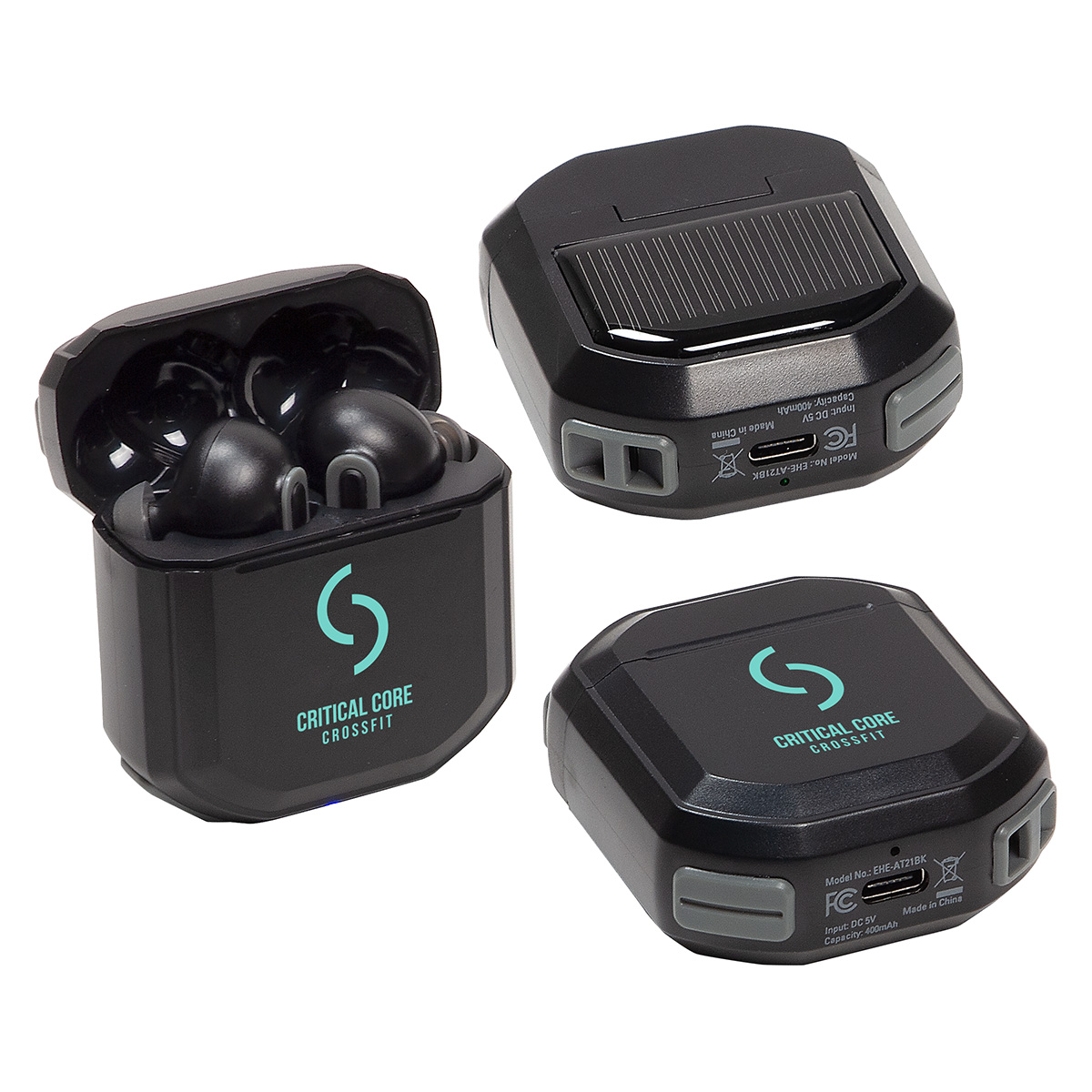 Allegro TWS Earbuds with Solar Powered Charging Case 5