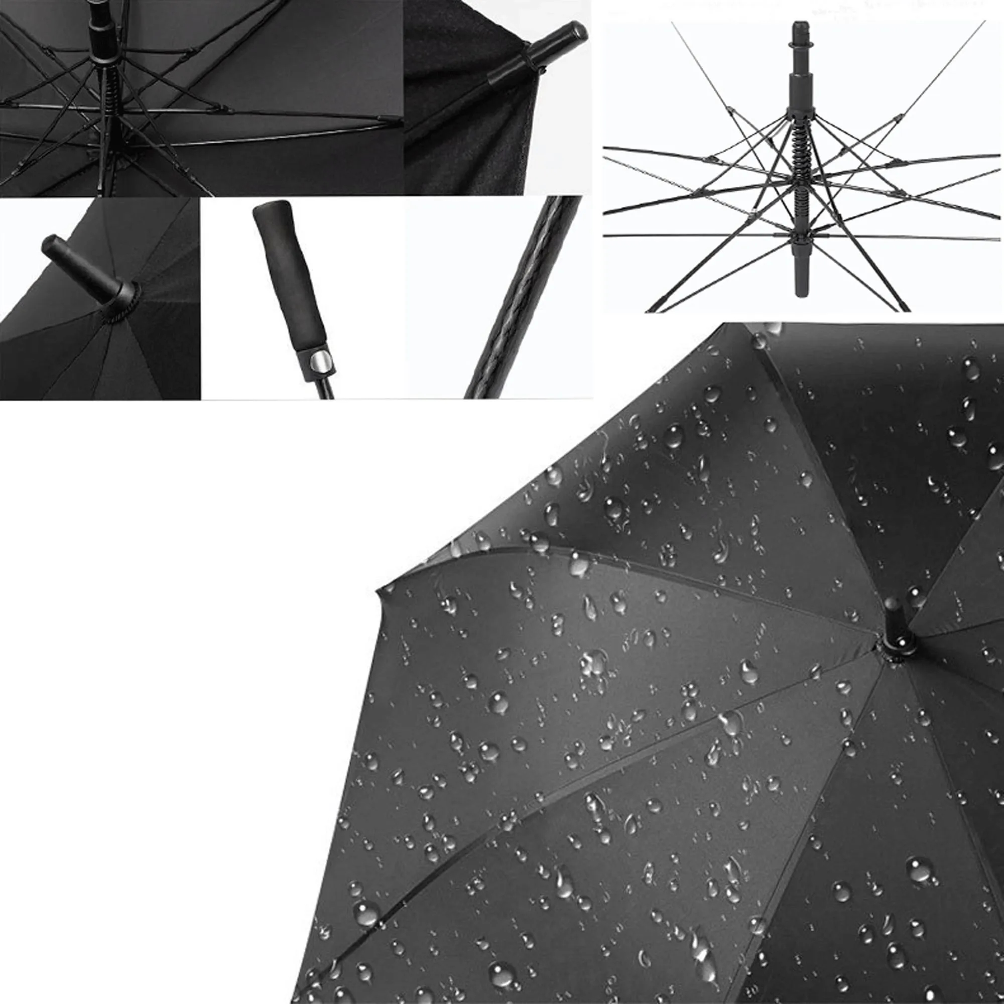 Wind-resistant Long-handled Golf Umbrella 2
