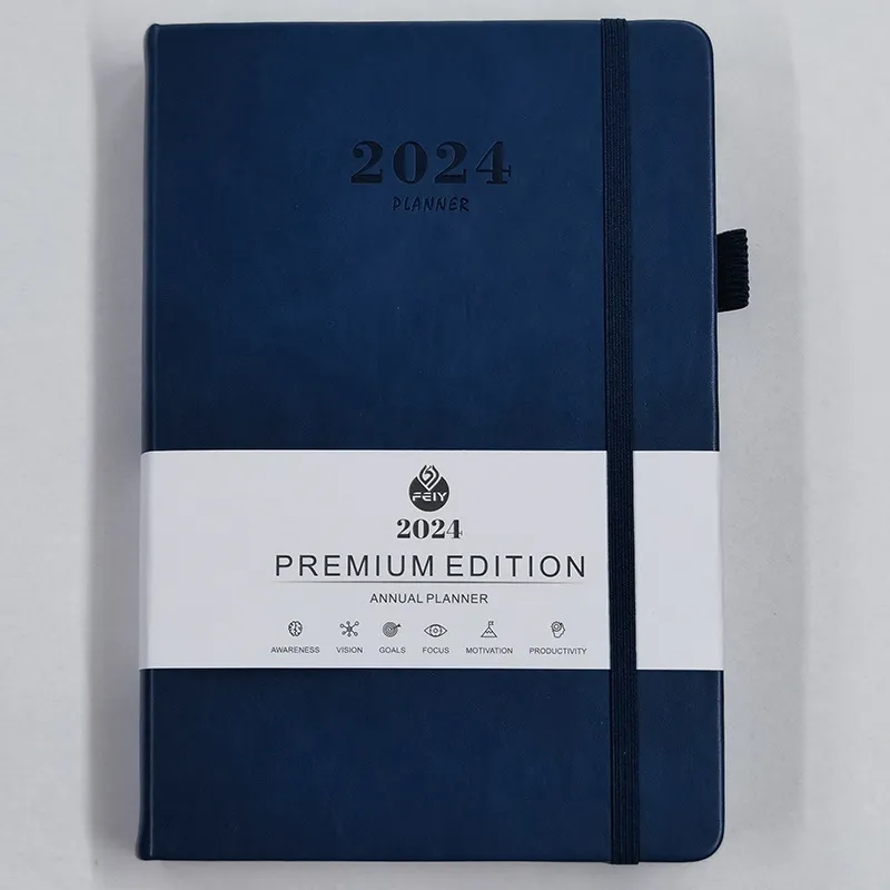 2025 Daily Planner Notebook A5 Size with Pen Holder 2