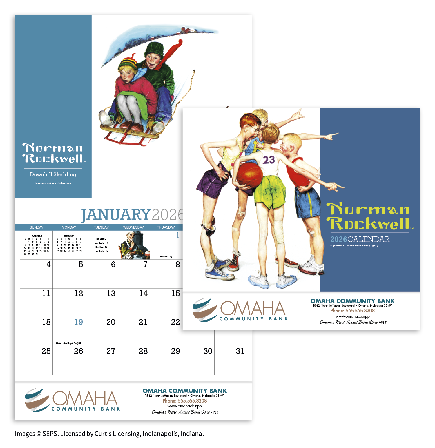 HotLine® Products Norman Rockwell Appointment Calendar - Stapled 19