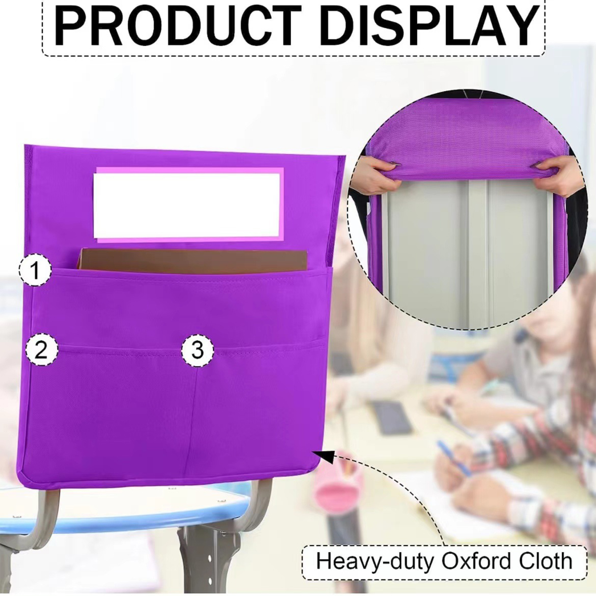 Oxford Fabric Chair Storage Organizer 6