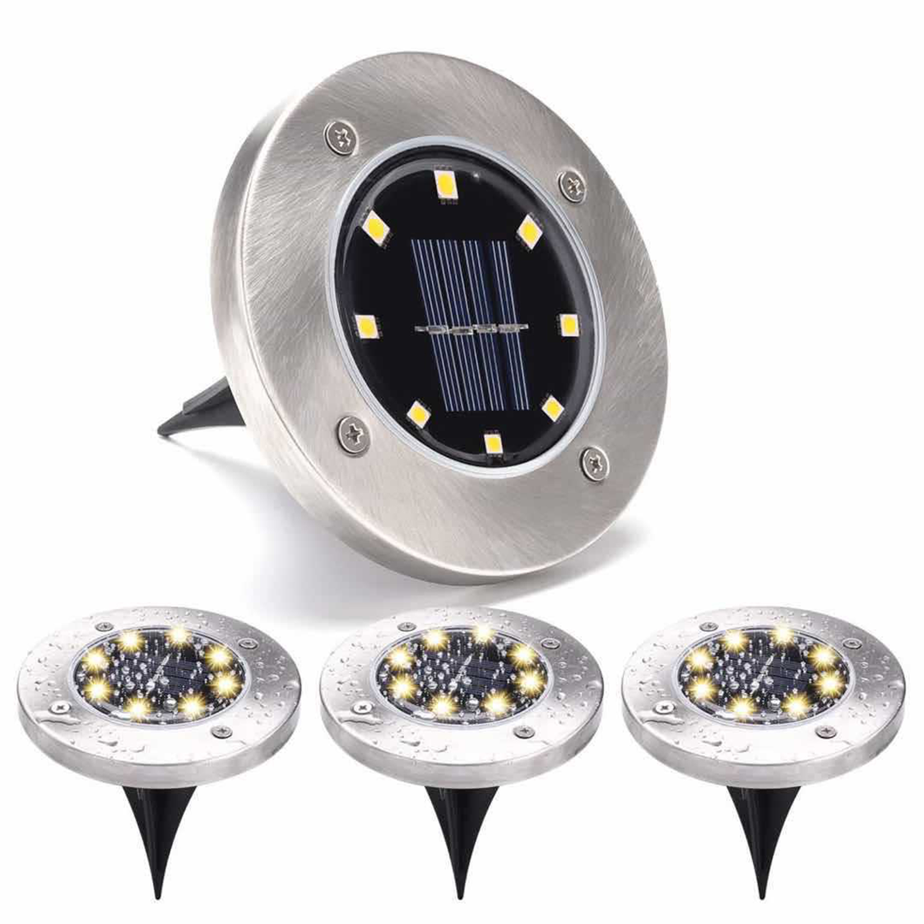8 Led Solar Ground Lights 2