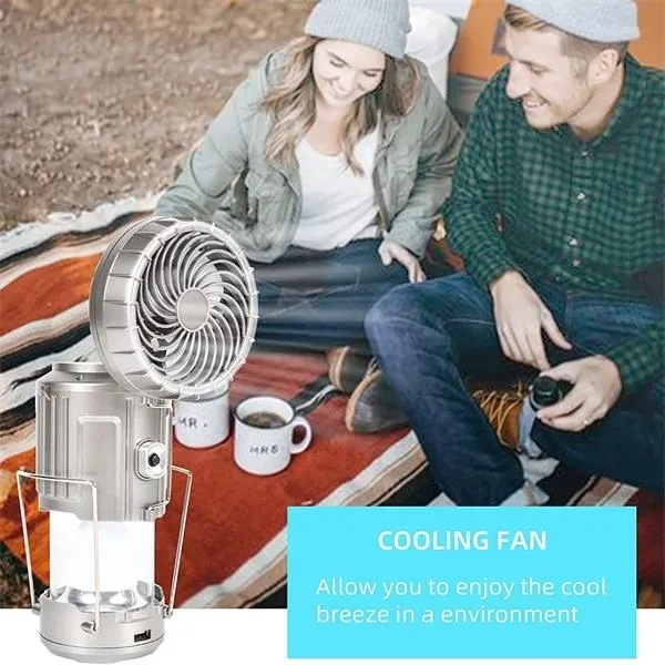 Multi-function Solar Camping Lantern with Fan 7