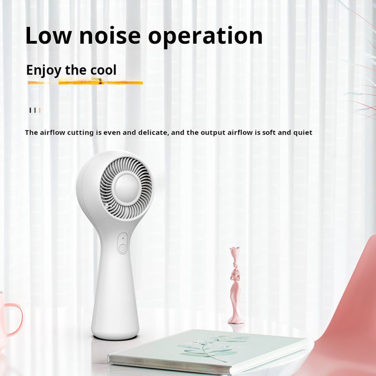 Handheld Portable Silent Mini Desktop Fan 4