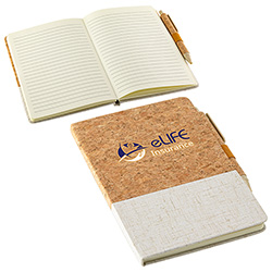 Cork & Linen Journal with Eco Pen 1
