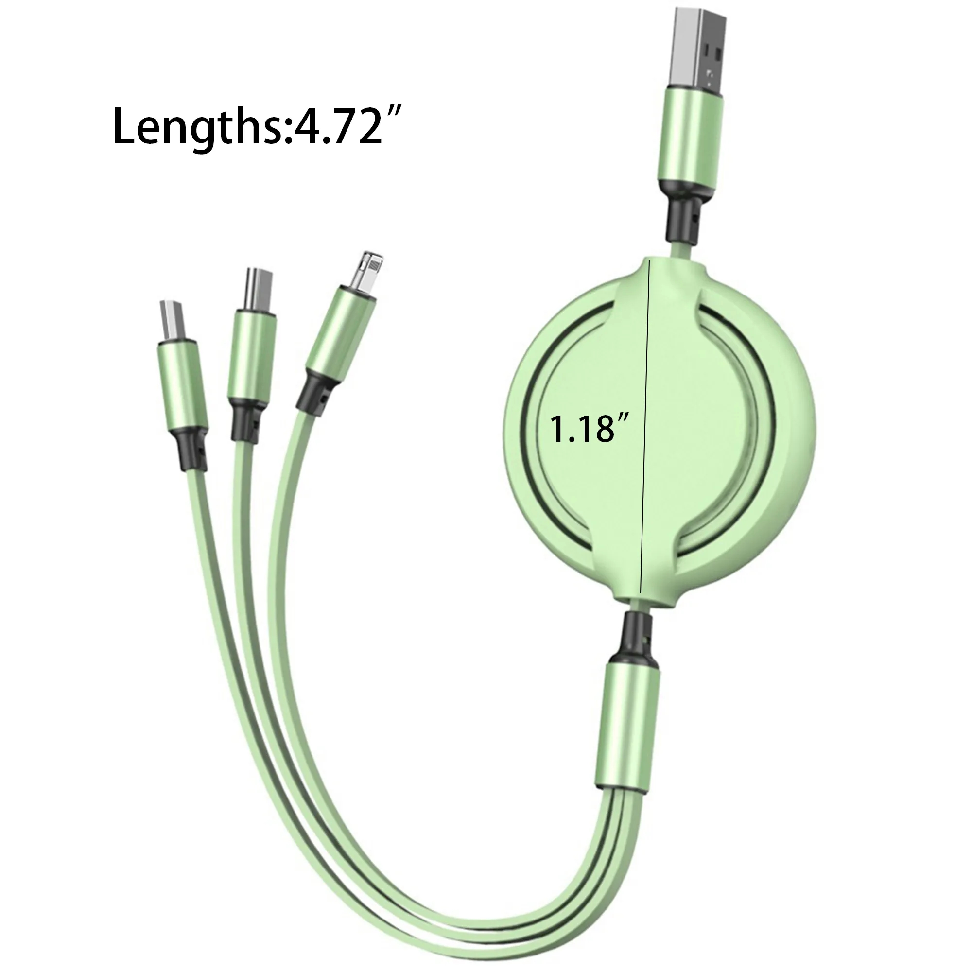 3 in 1 Retractable Multi Charging Cable 8