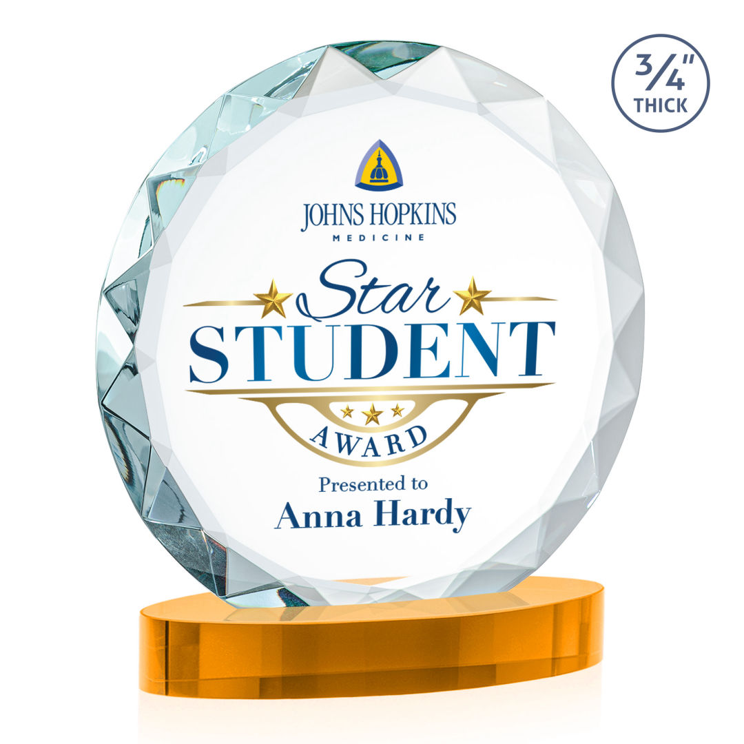 Centura VividPrint™ Award on Alberton Base - Amber 12