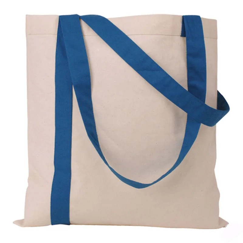 Striped Economy Cotton Canvas Tote Bag 2