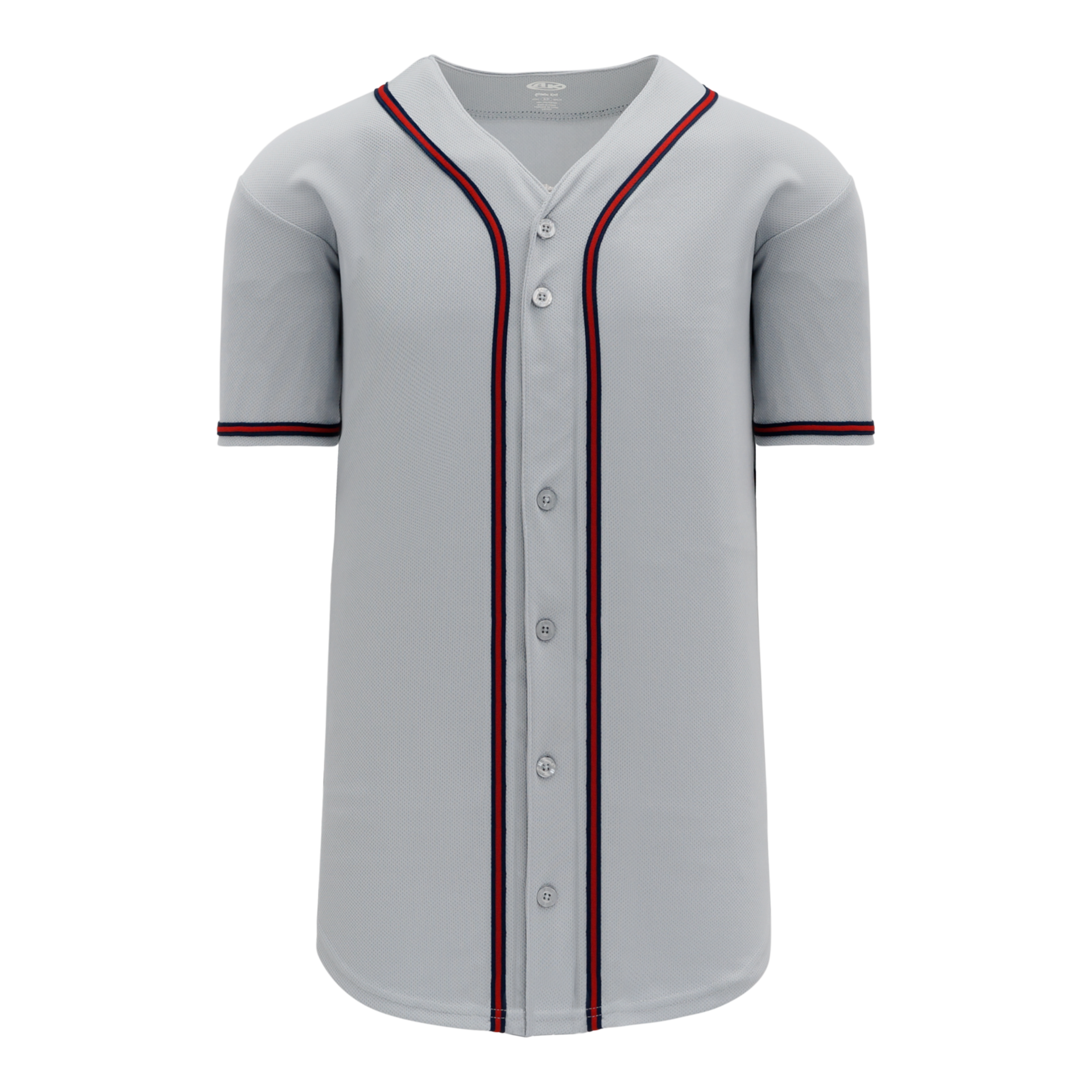 Full Button Baseball Jerseys BA5500-ATL-G01 2