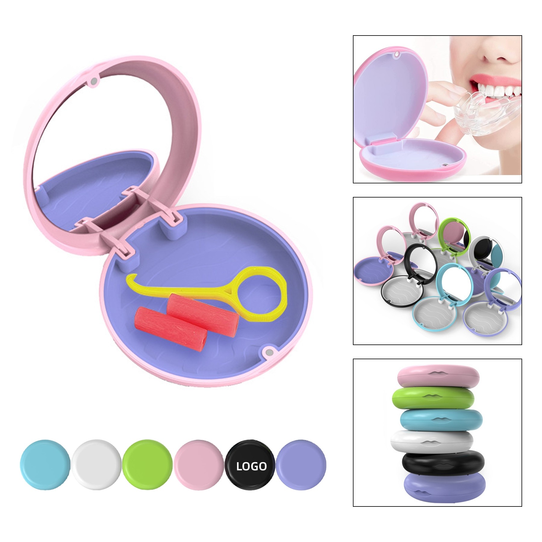 Retainer Case with Mirror