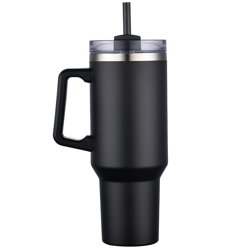 40oz. Travel Mug with Handle and Straw 2