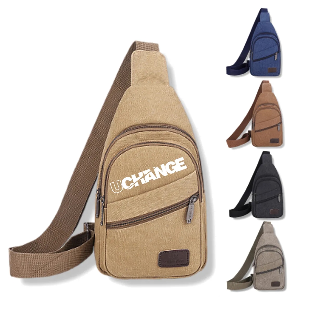 Wear and Scratch Resistant Canvas Crossbody Sling Bag 2