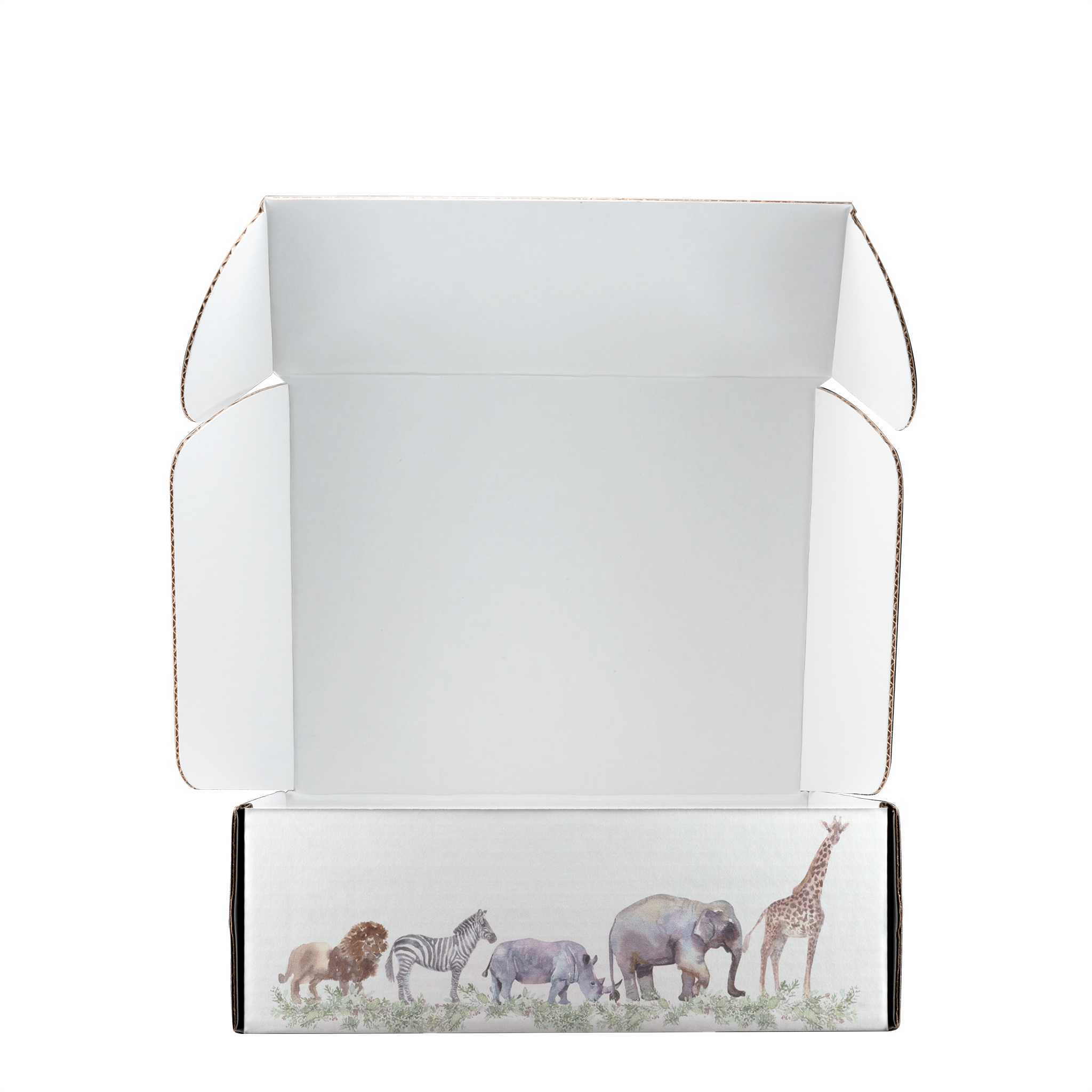 Mailing Box, B-Flute11" x 9" x 4" - White - E - 396 sq in 2