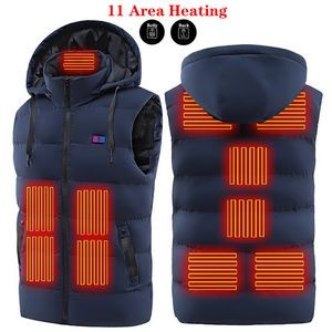 Hooded Heated Vest For Men Women,Usb Charging Heating Cloth 2
