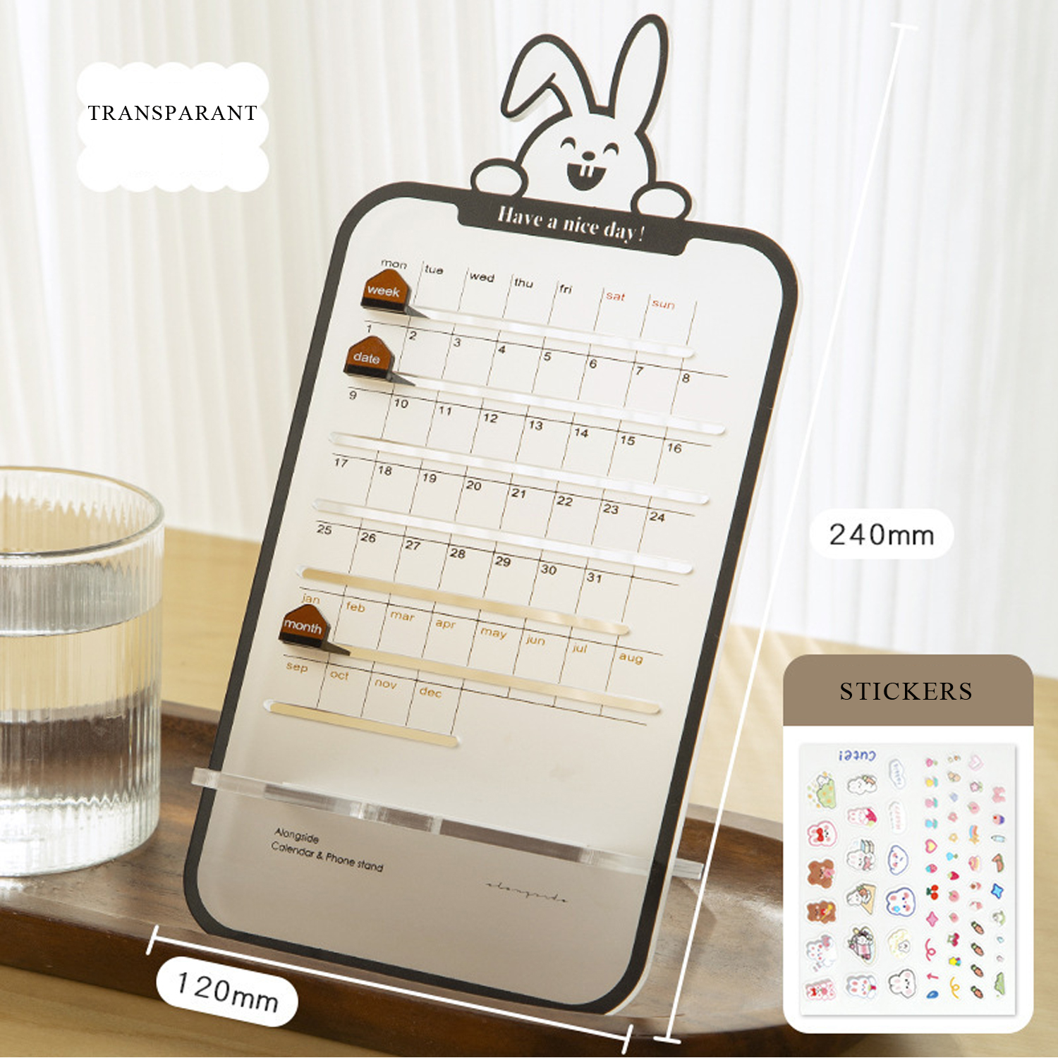 Matte Desk Multi-Function Perpetual Calendar 3