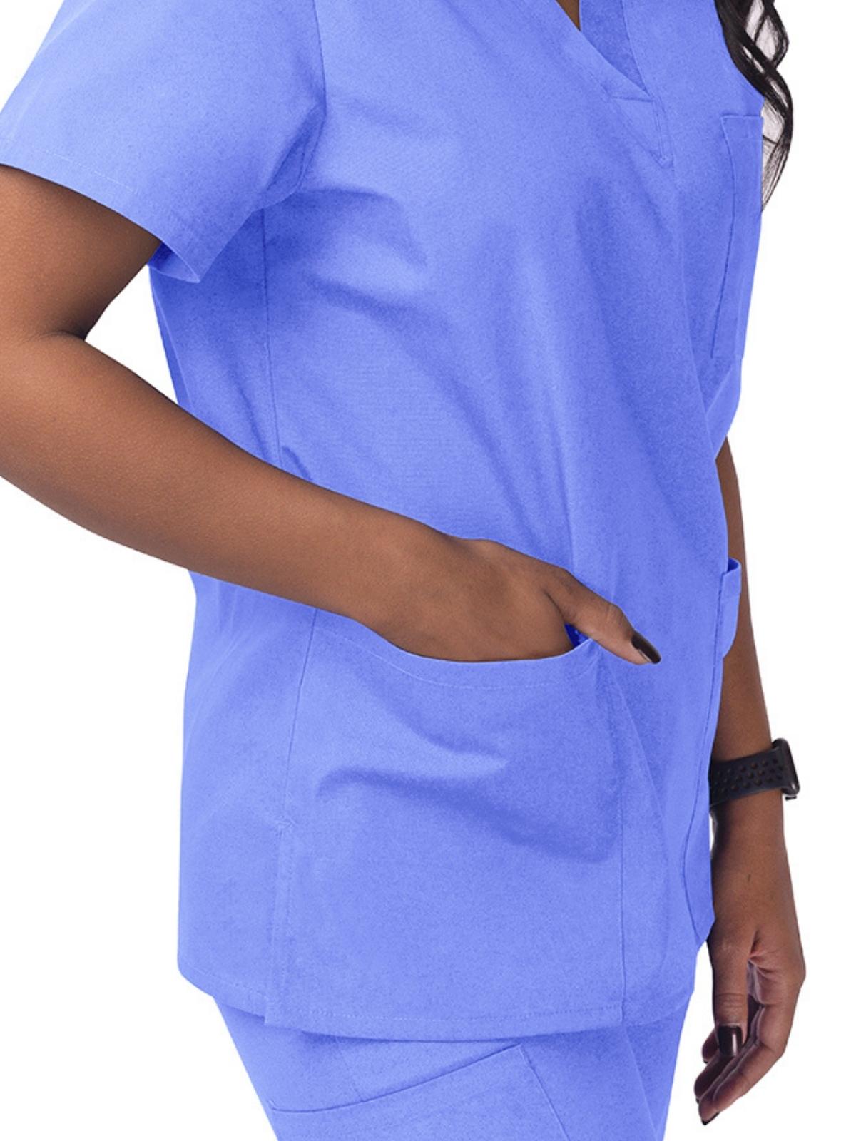 Adar - Sivvan - Unisex V-Neck 3 Pocket Top 12